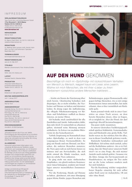 DER MAINZER - Das Magazin für Mainz und Rheinhessen - Nr. 321