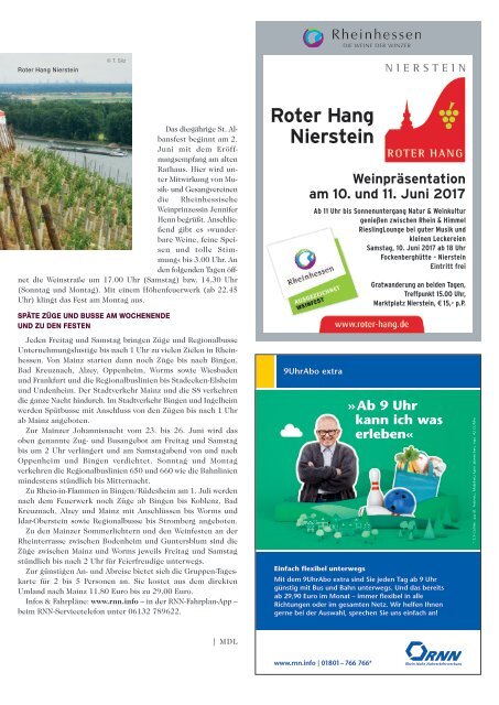 DER MAINZER - Das Magazin für Mainz und Rheinhessen - Nr. 321