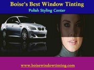 professional home window tinting in Boise