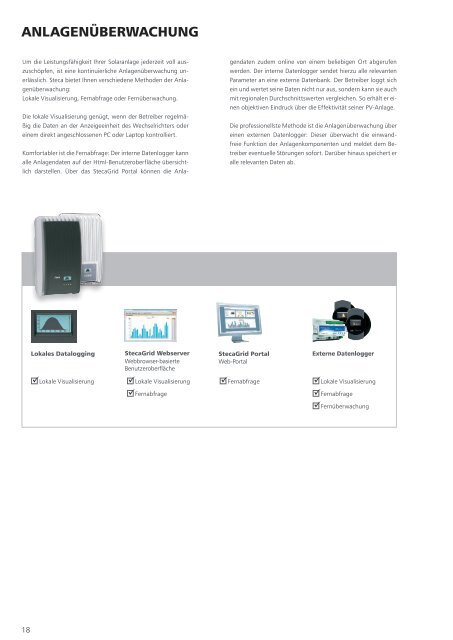 Steca Elektronik GmbH Katalog PV Netzeinspeisung (DE)