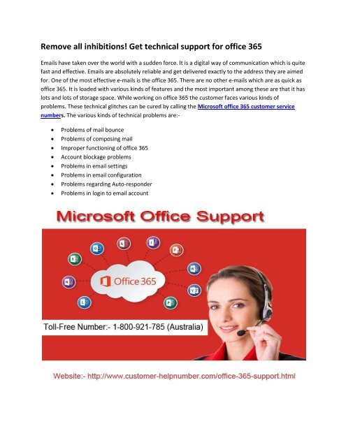Microsoft Office 365 Support Number