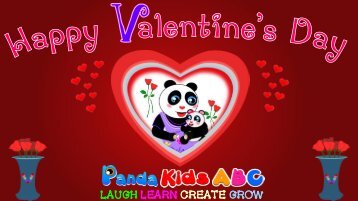 Learn the Letter V & V Words with Panda Kids ABC -- Happly Valentine's Day