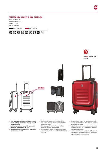 Victorinox Reisegepäck Katalog 2017