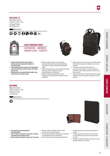 Victorinox Reisegepäck Katalog 2017