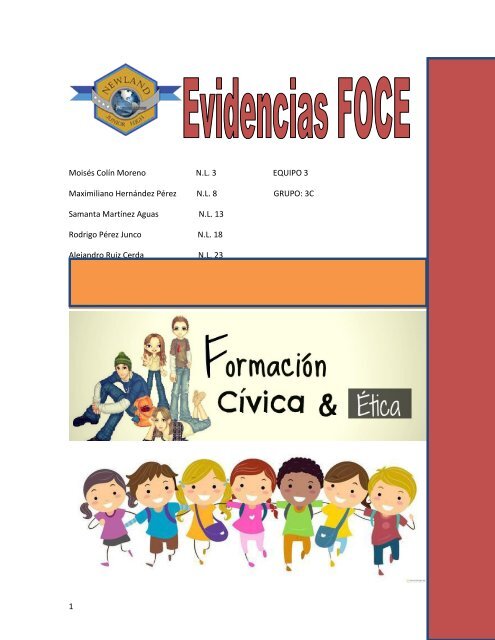 FORMACION CIVICA Y ETICA EVIDENCIA SEMIFINAL EQUIPO 3 3C