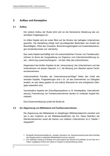 Hessischer Mittelstandsbericht 2006 - HA Hessen Agentur GmbH