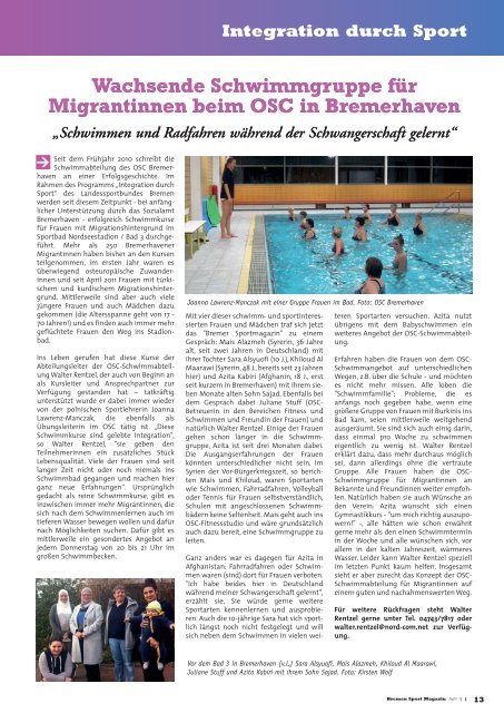 BREMER SPORT Magazin | Juni 2017