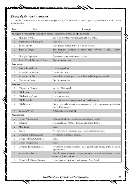 Lobisomem o Apocalipse - Guia dos Jogadores de Fomori - Legião das Aberrações - Biblioteca Élfica