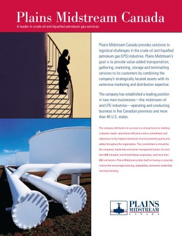 Plains Midstream Canada: Corporate profile (PDF)