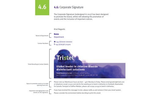 Brand Guidelines - Section One - Tristel Brand DNA