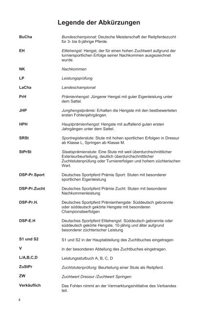 Fohlenschaukatalog Warmblut 2017 - Pferdezuchtverband Baden-Württemberg