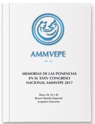 Memorias del XXXV Congreso Nacional AMMVEPE 2017