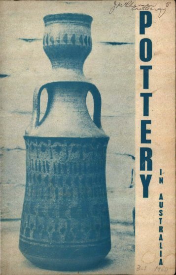 Pottery In Australia Vol 3 No 1 May 1964