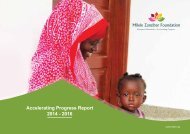 Milele Zanzibar Foundation Accelerating Progress Report, 2014 – 2016