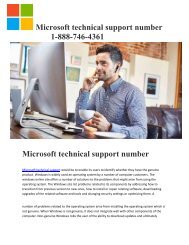 Microsoft technical support number 1-888-746-4361