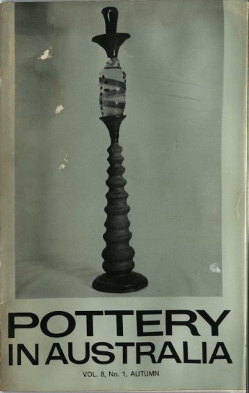 Pottery In Australia Vol 8 No 1 Autumn 1969