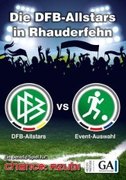 Die DFB-Allstars in Rhauderfehn