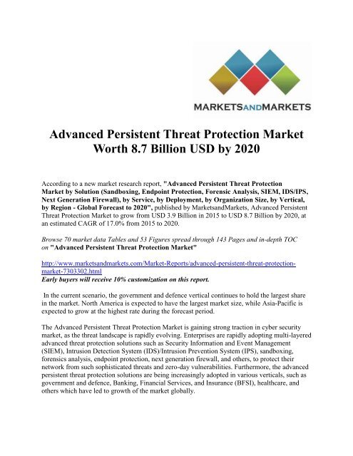 Advanced Persistent Threat Protection Market