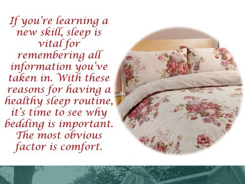 How The Right Bedding Can Help You Get A Good Night’s Sleep