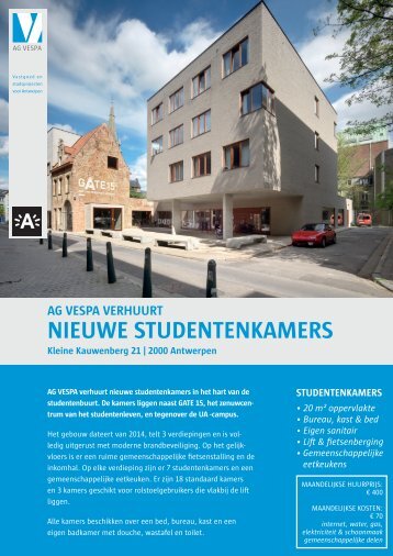 Verhuurbrochure studentenkamers 21