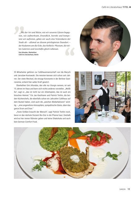 Magazin GARCON - Essen, Trinken, Lebensart Nr. 44 