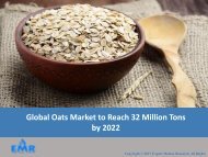 Oats Market Share, Size, Price, Trends, Report and Outlook 2017-2022