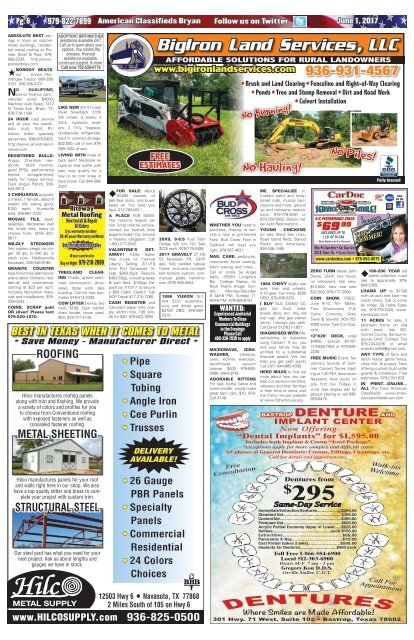 American Classifieds June 1st Edition Bryan/College Station