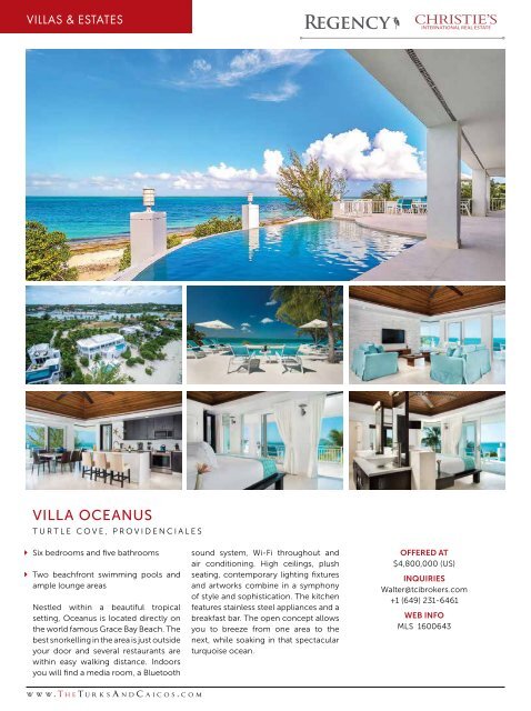 Turks & Caicos Islands Real Estate Summer/Fall 2017