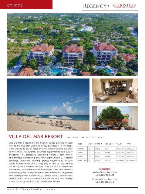 Turks & Caicos Islands Real Estate Summer/Fall 2017