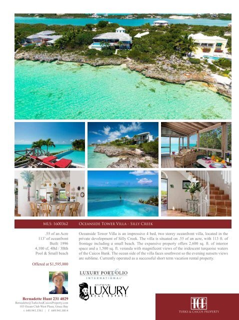 Turks & Caicos Islands Real Estate Summer/Fall 2017