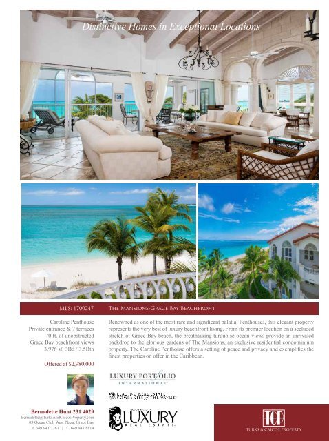 Turks & Caicos Islands Real Estate Summer/Fall 2017