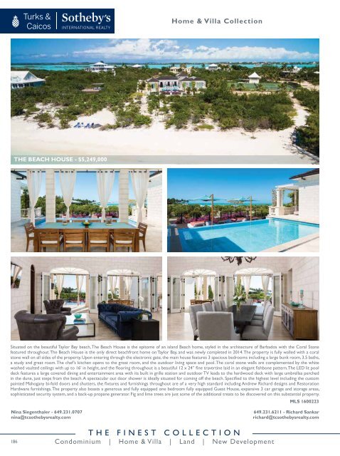 Turks & Caicos Islands Real Estate Summer/Fall 2017