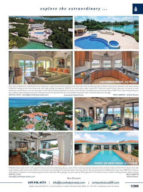 Turks & Caicos Islands Real Estate Summer/Fall 2017