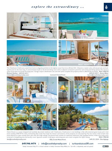 Turks & Caicos Islands Real Estate Summer/Fall 2017