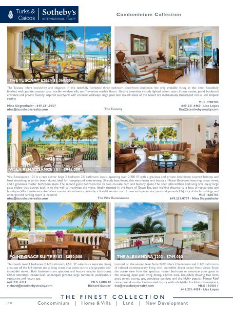 Turks & Caicos Islands Real Estate Summer/Fall 2017