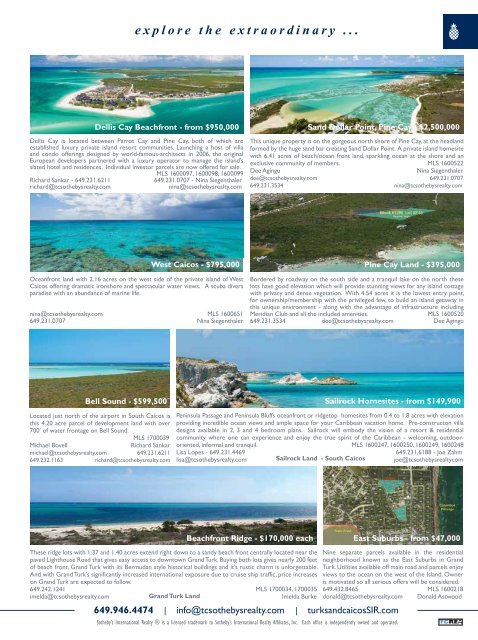 Turks & Caicos Islands Real Estate Summer/Fall 2017