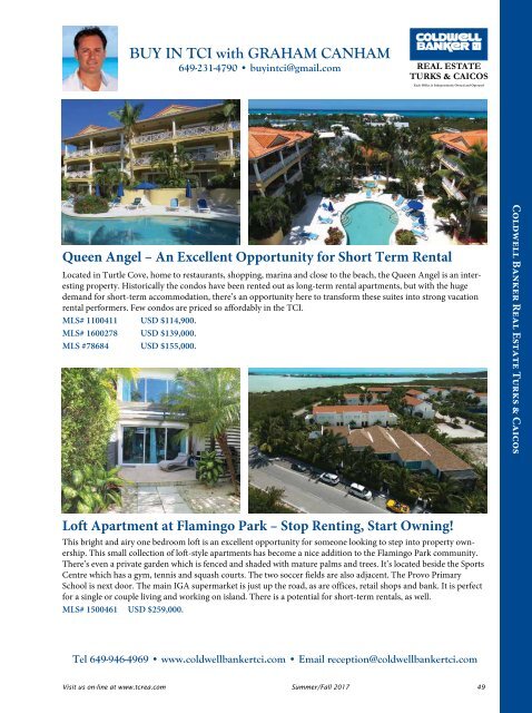 Turks & Caicos Islands Real Estate Summer/Fall 2017