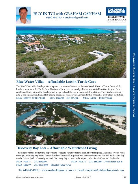 Turks & Caicos Islands Real Estate Summer/Fall 2017