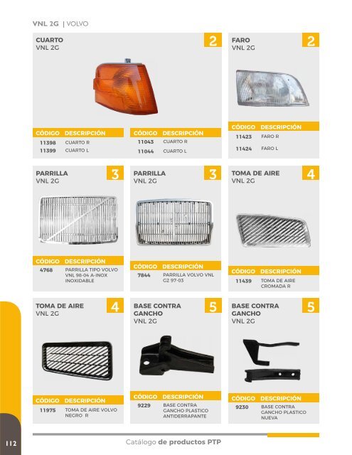 Cátalogo de productos de colisión 2017