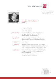 MMag. Dr. Markus Fellner - Fellner Wratzfeld & Partner ...