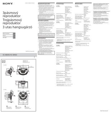 Sony XS-XB690 - XS-XB690 Consignes dâutilisation TchÃ¨que