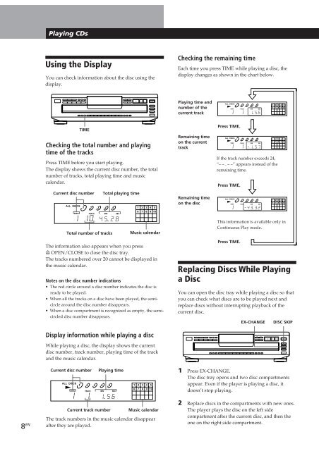 Sony CDP-CE405 - CDP-CE405 Consignes d&rsquo;utilisation Anglais