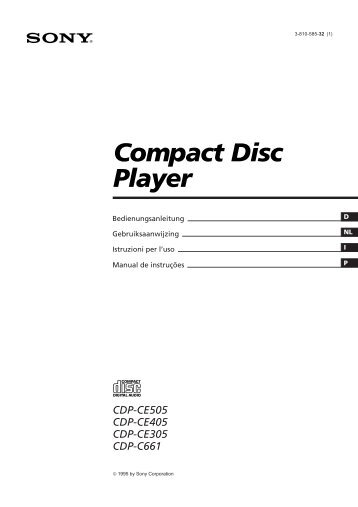 Sony CDP-CE405 - CDP-CE405 Consignes dâutilisation NÃ©erlandais