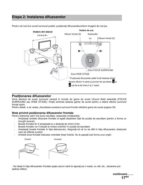 Sony DAV-X1V - DAV-X1V Istruzioni per l'uso Rumeno