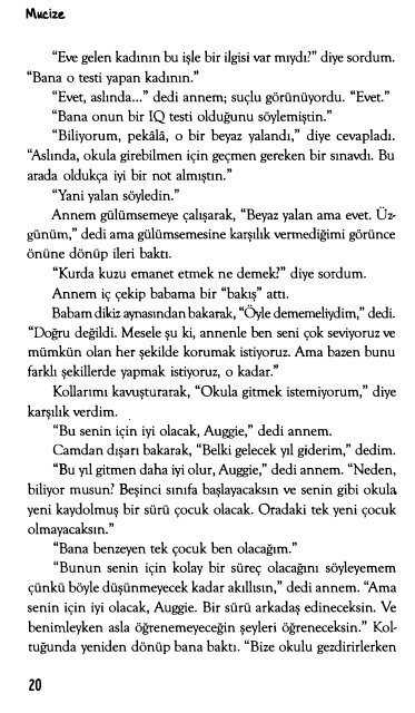 R.J.Palacio - Mucize CS