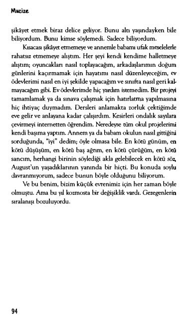 R.J.Palacio - Mucize CS