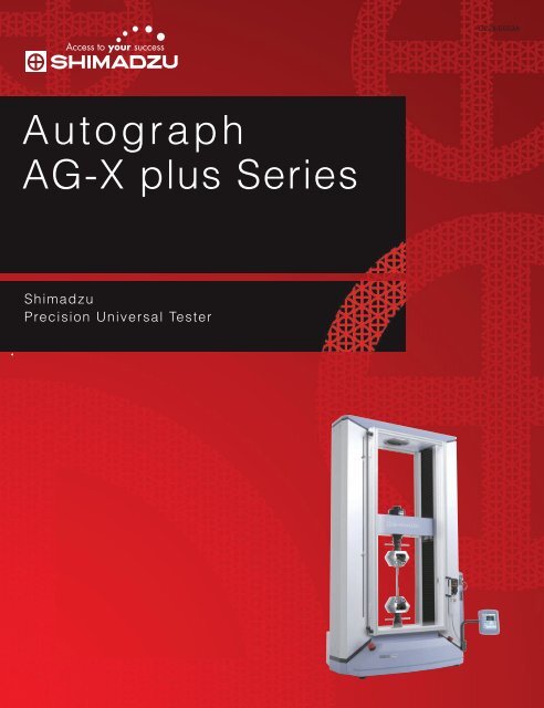 Autograph AG-X Plus Series - Shimadzu Scientific Instruments