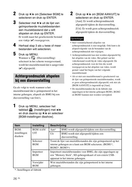 Sony DPF-D810 - DPF-D810 Consignes d&rsquo;utilisation N&eacute;erlandais