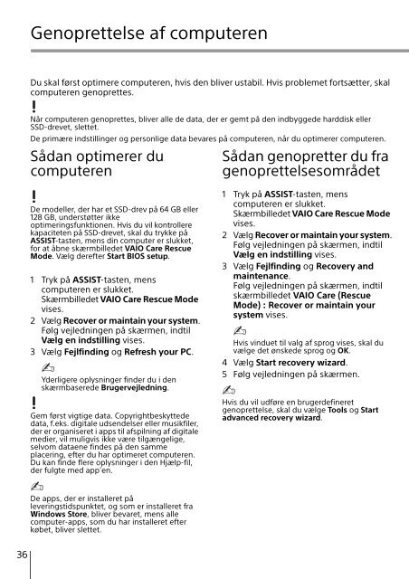 Sony SVE14A3V2R - SVE14A3V2R Guide de d&eacute;pannage Finlandais