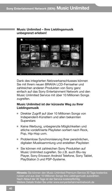 Sony KDL-32EX523 - KDL-32EX523 BRAVIA Pocket Guide Allemand